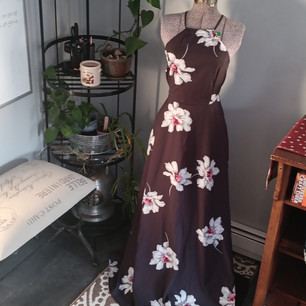 Floral Halter Dress